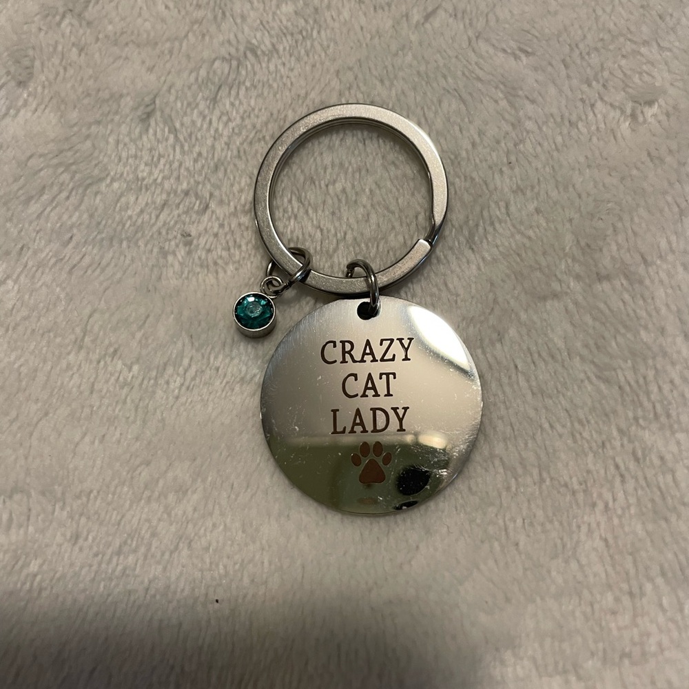 Chic Silver Cat Lover Keychain - Picture 6 of 6